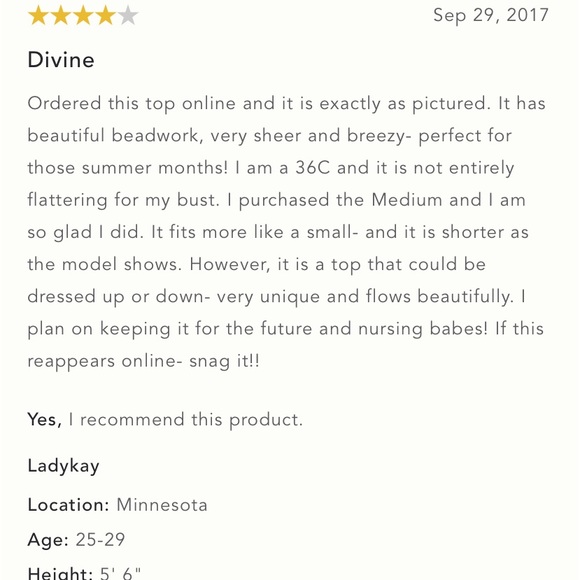 Anthro Eri + Ali Beaded Hem Babydoll Swing Blouse Top - Picture 12 of 13